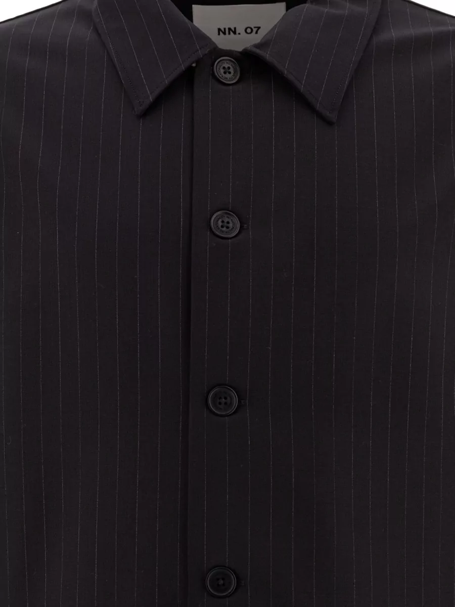 Nn.07 Striped Shirt Jacket