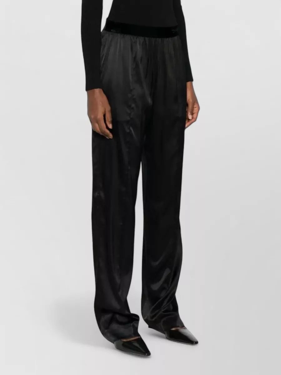 Tom Ford Silk Pajama Trousers Side Pockets Stretch