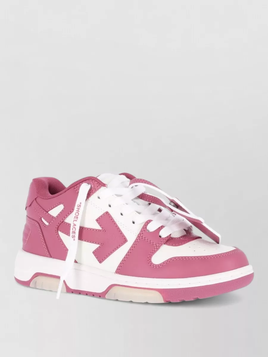 Off-White leather low-top sneakers