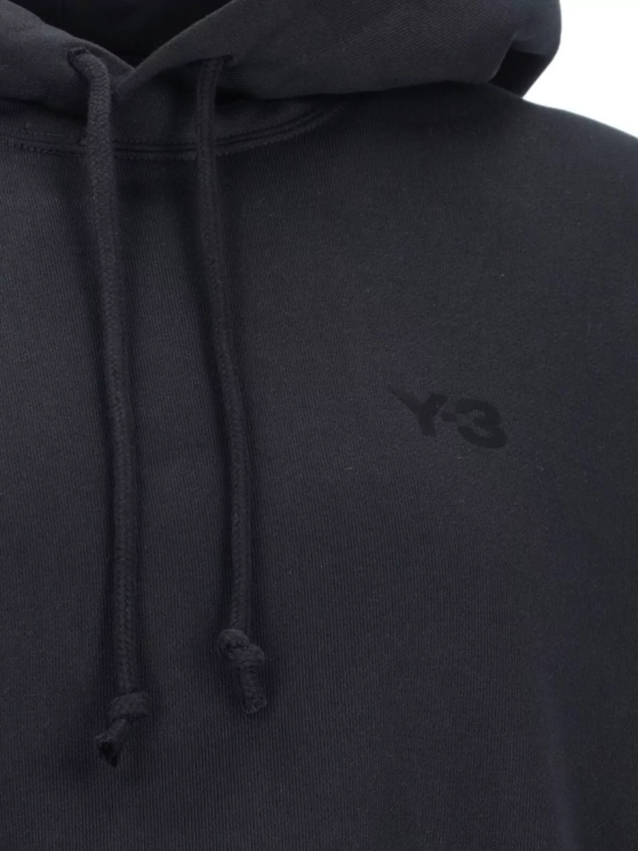 Shop Y-3 Hooded Knitwear With Ribbed Cuffs And Hem In Black