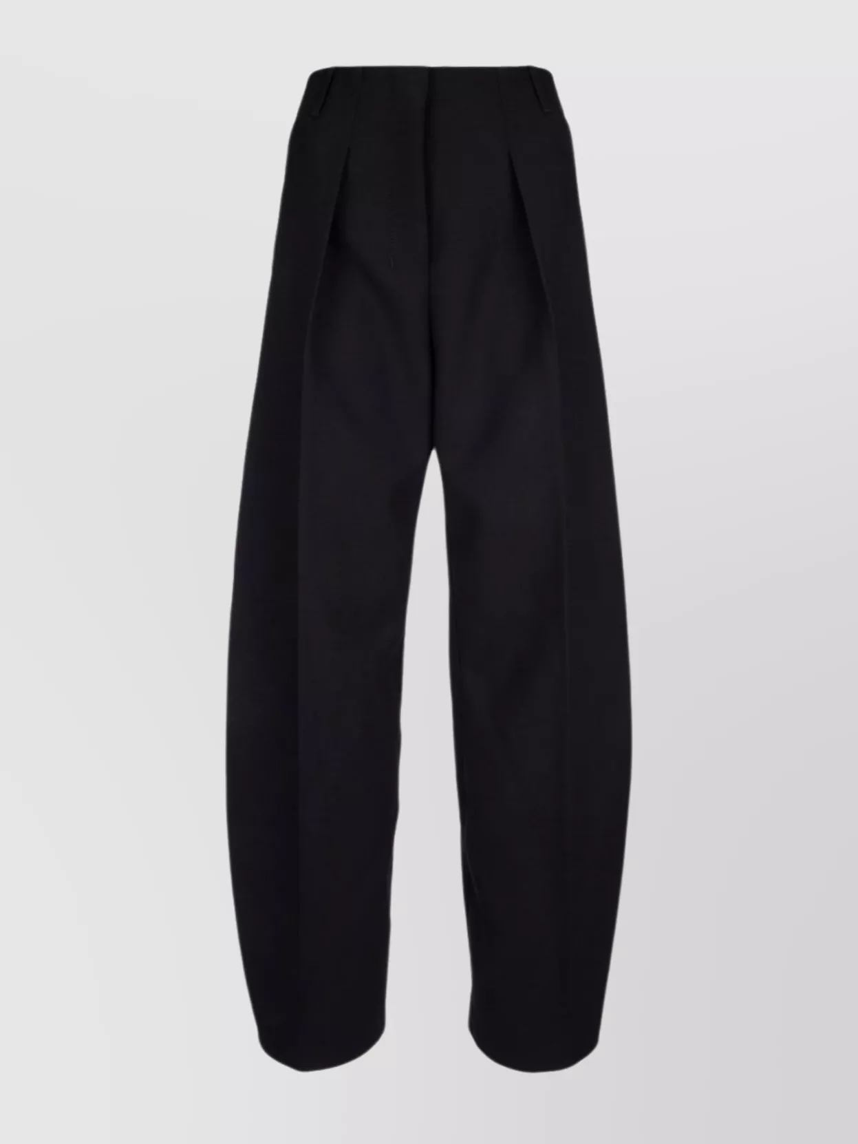 Shop Jacquemus High Waist Wide Leg Trousers With Belt Loops
