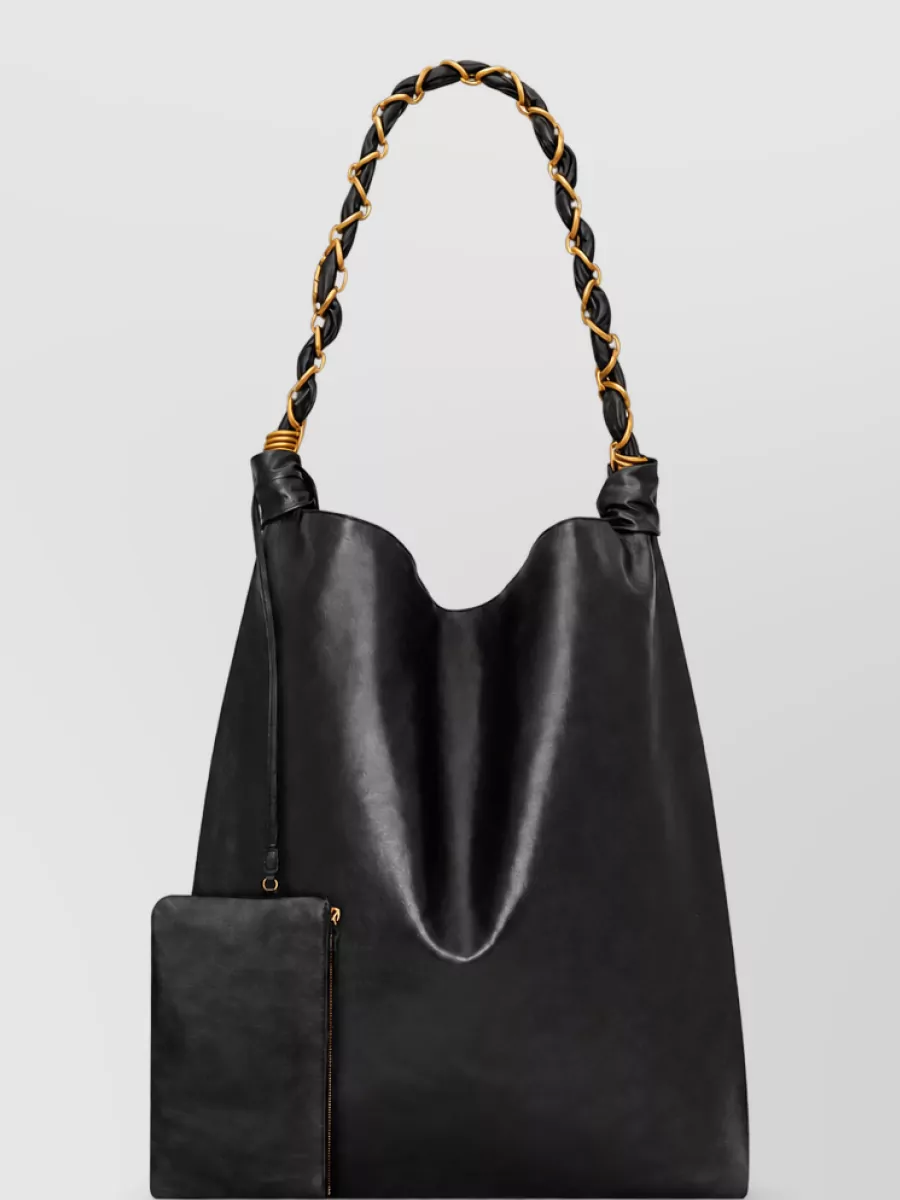 Saint Laurent Amalia Leather Shoulder Bag