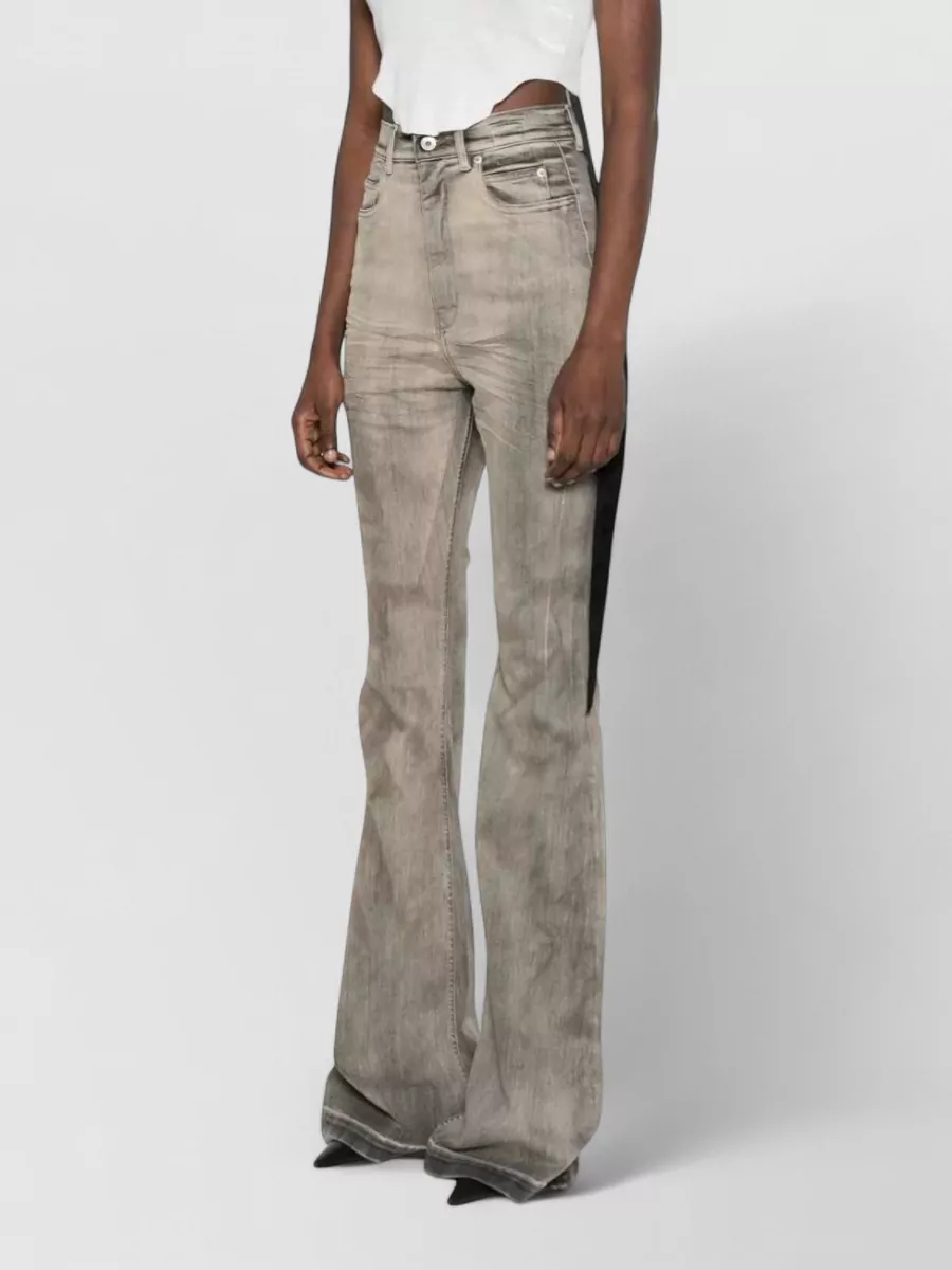 Rick Owens Drkshdw Denim Bootcut Flared Trousers