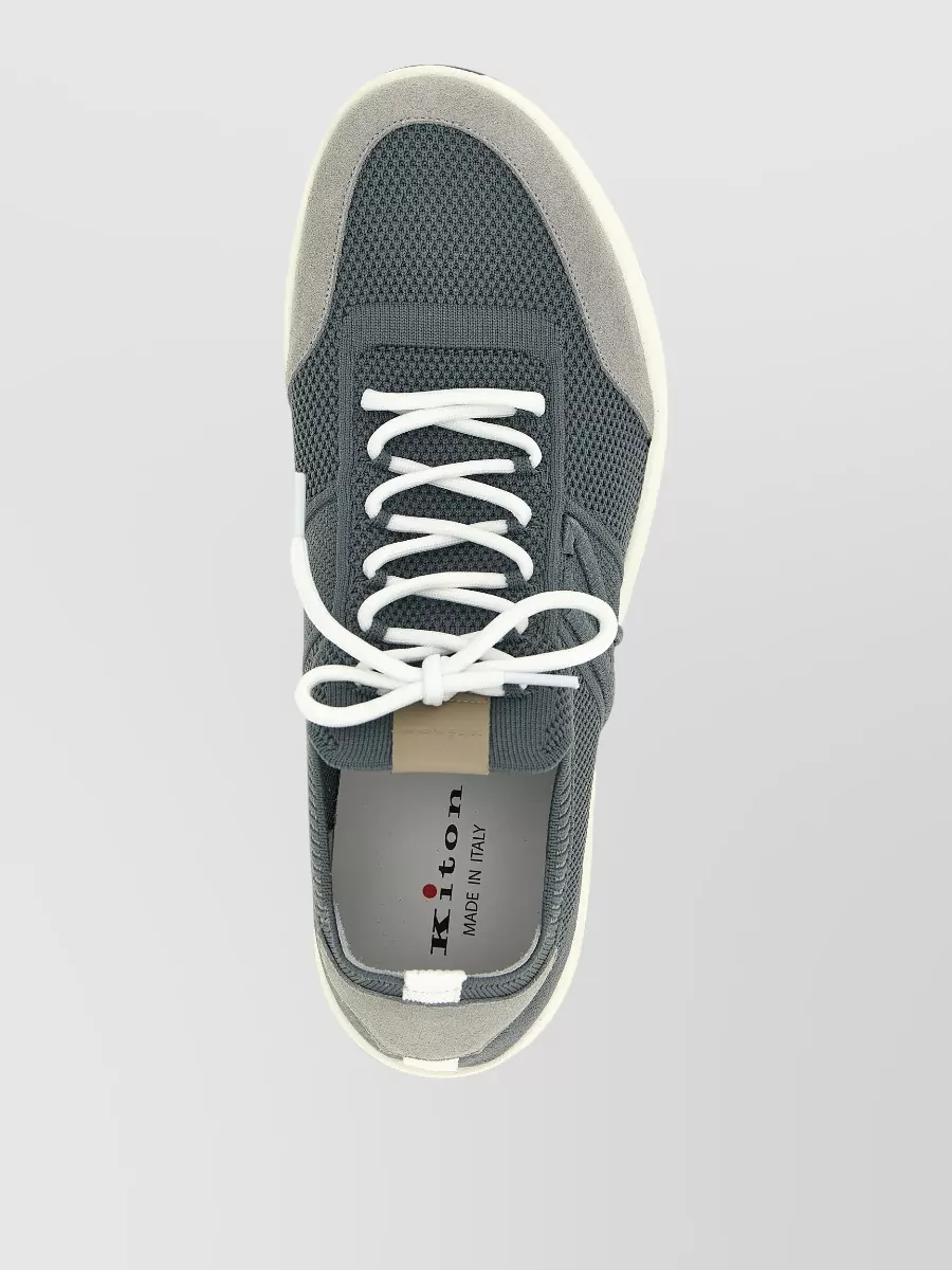 Kiton Cotton Lace-Up Sneakers