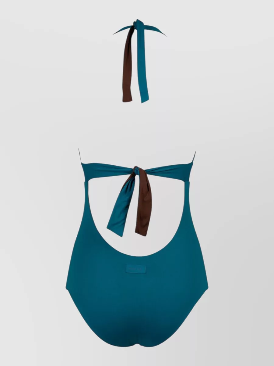 Fisico Reversible Halterneck Swimsuit