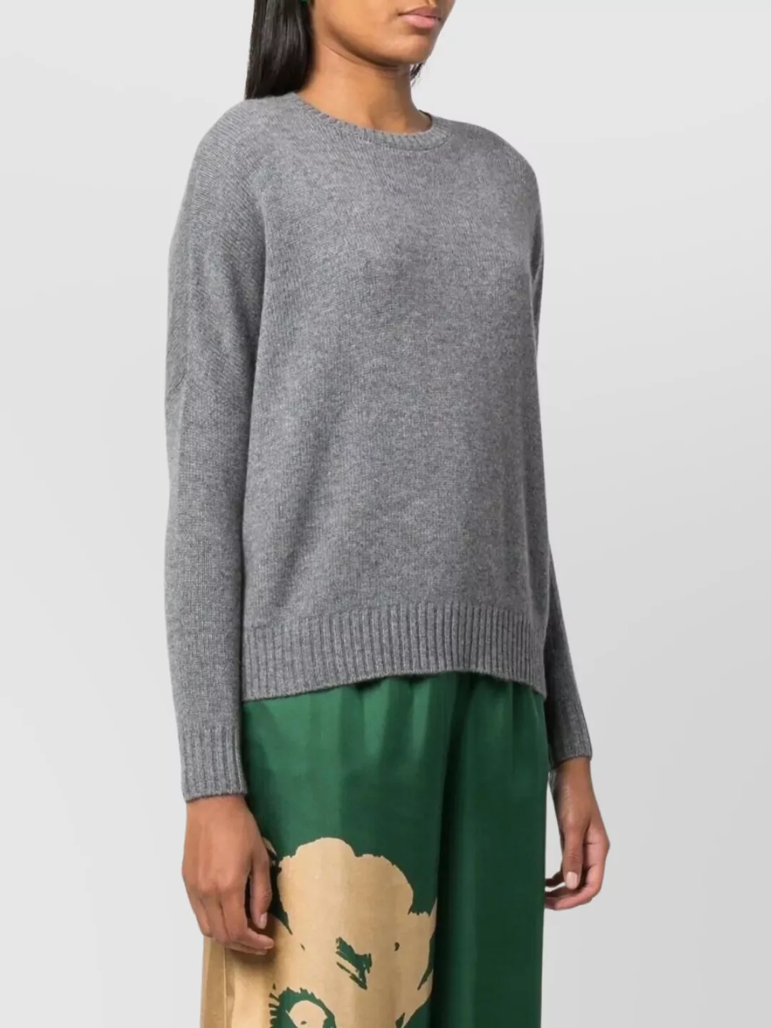Kujten Soft Knit Sweater Ribbed Hem