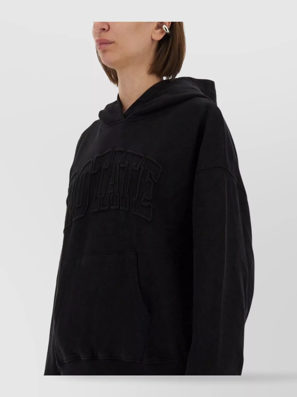 Rotate Birger Christensen Knitwear Hooded Design Long Sleeves Front Pocket