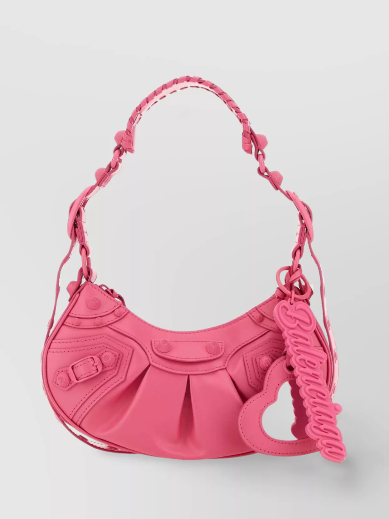 Shop Balenciaga Le Cagole Xs Cross-body Bag With Chain Strap In Pink