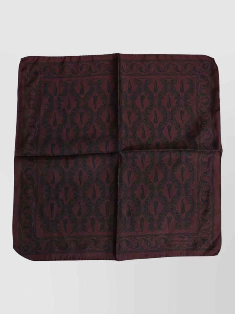 Dolce&Gabbana silk printed pocket square
