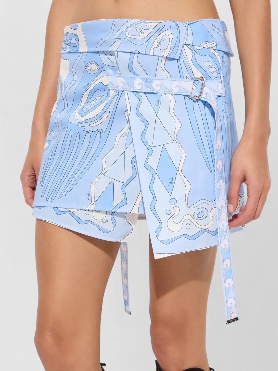 Pucci Cotton Printed Wrap Skirt