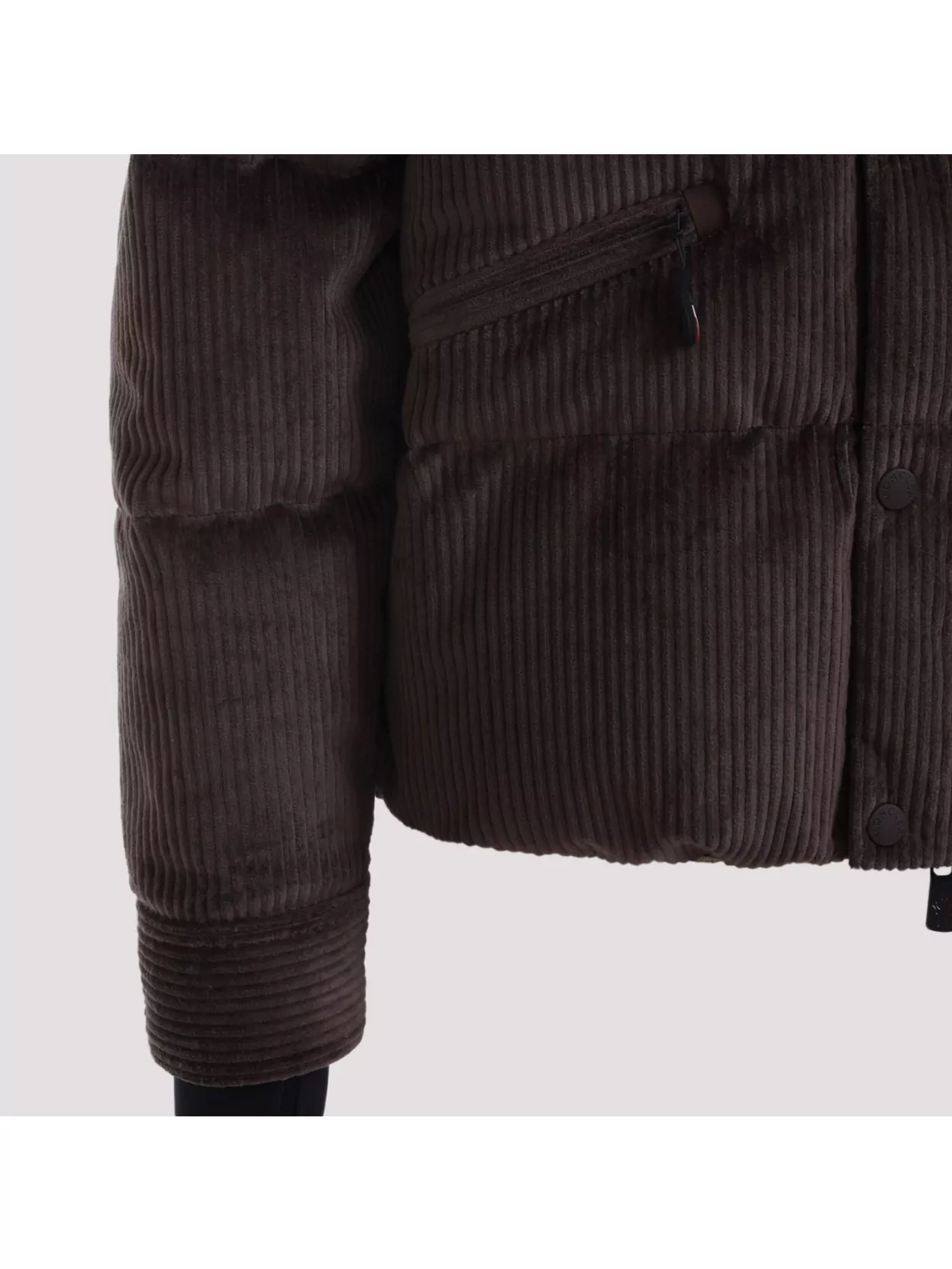 Moncler Grenoble Corduroy Jacket With Ribbed Cuffs And Pockets
