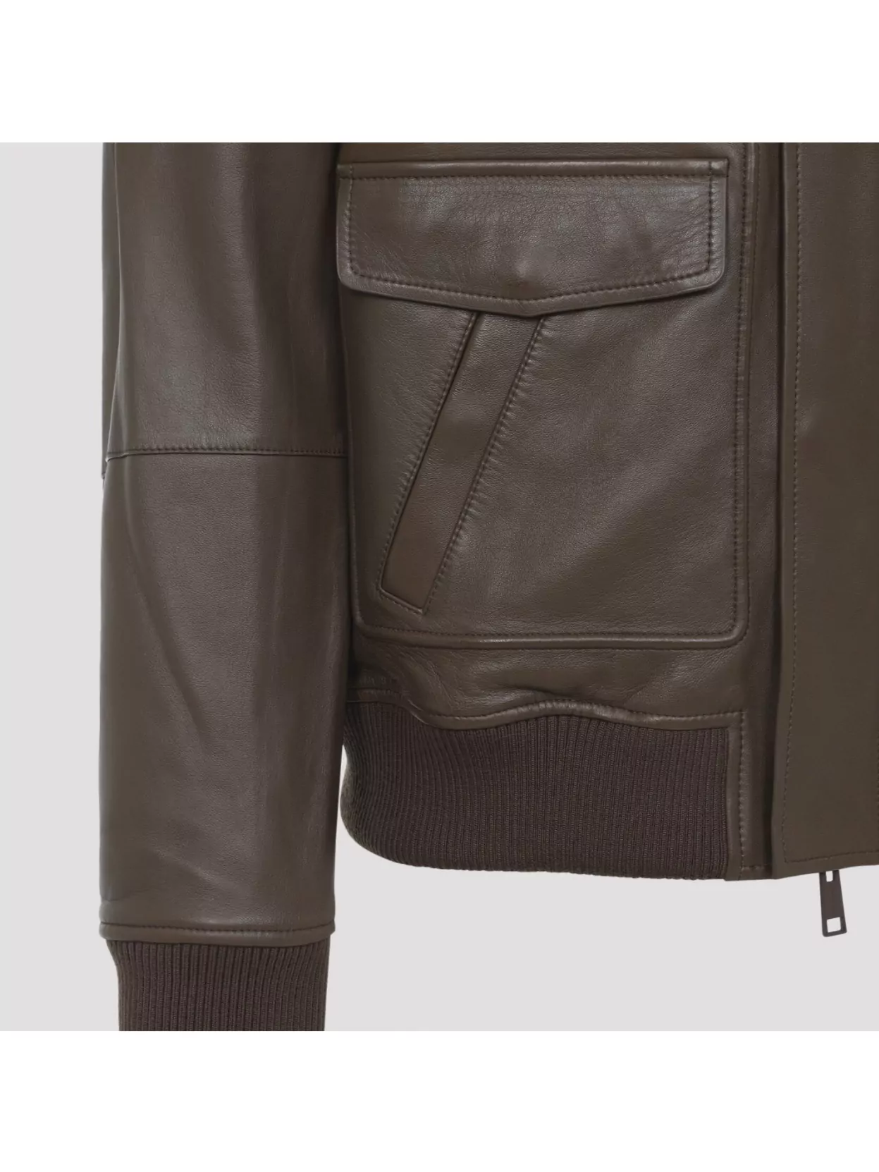 Yves Salomon Down Jacket With Fur Collar And Ribbed Cuffs