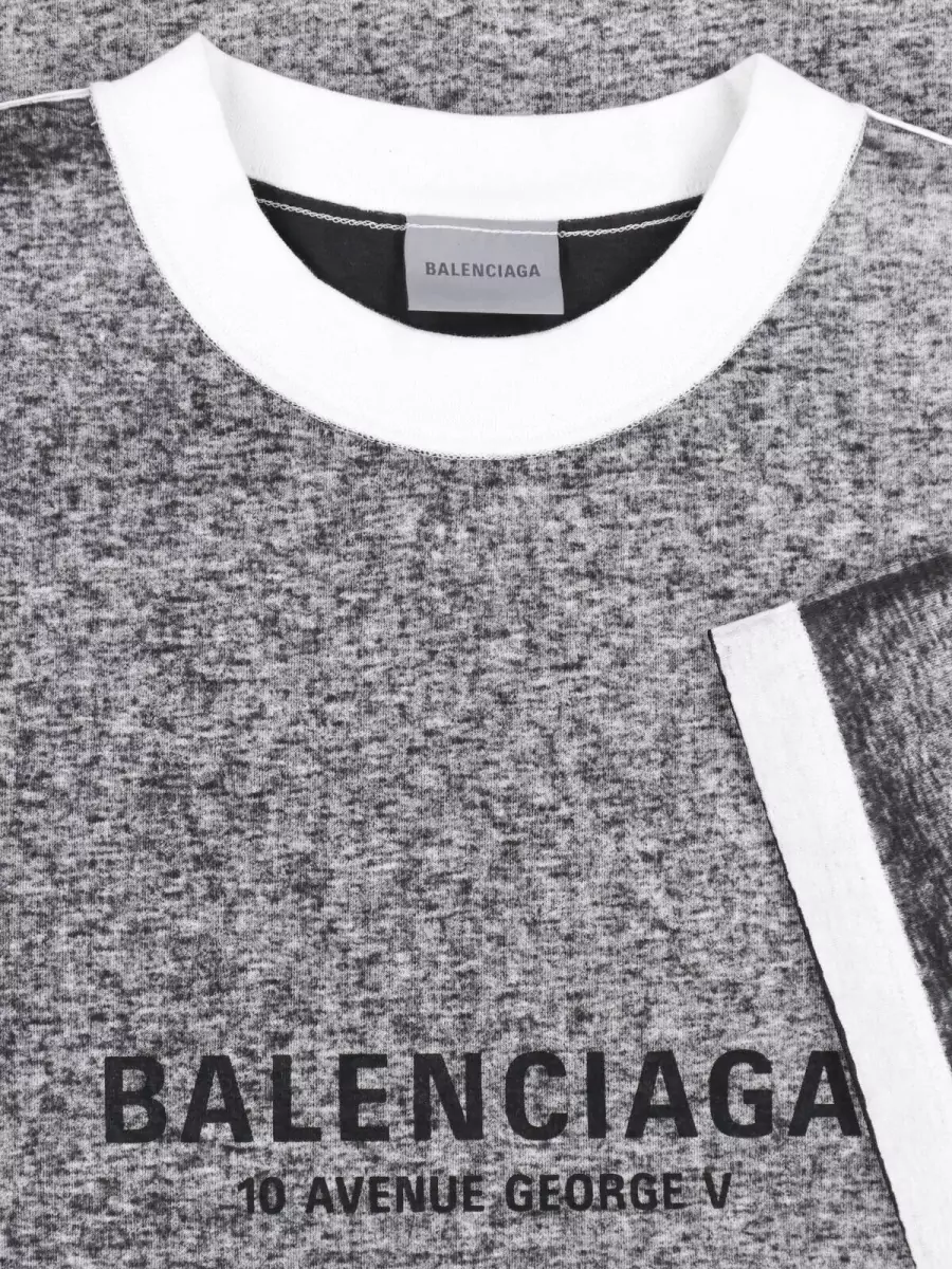 Balenciaga Cotton Mélange Oversized Short-Sleeve T-Shirt