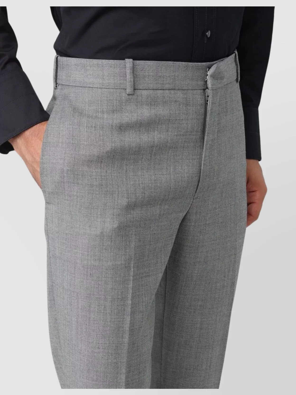 ALEXANDER MCQUEEN TROUSERS WITH BACK POCKETS AND BELT LOOPS