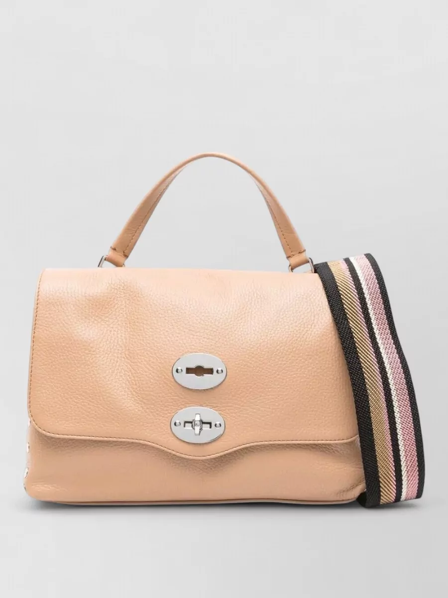 Zanellato leather studded top handle tote bag