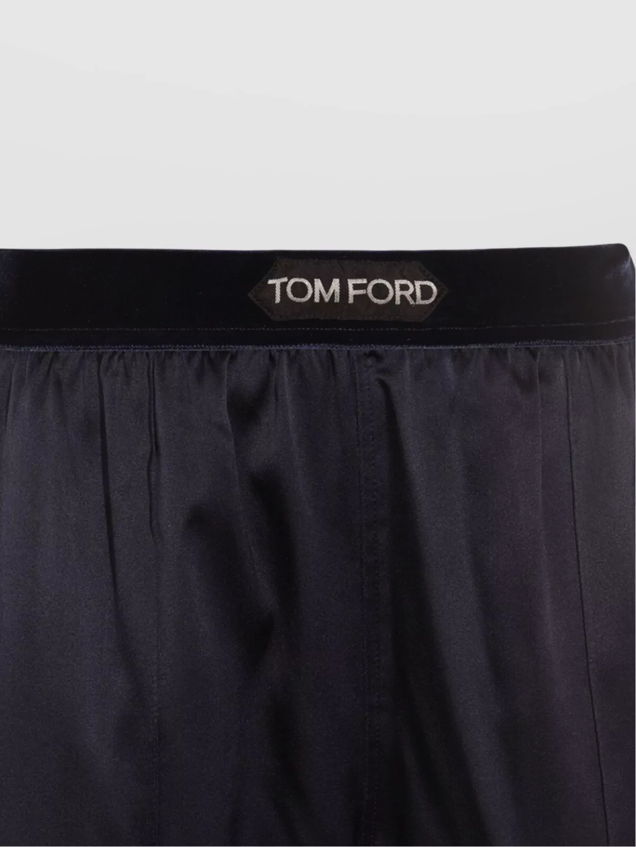 Tom Ford Satin Elastic Waistband Trousers