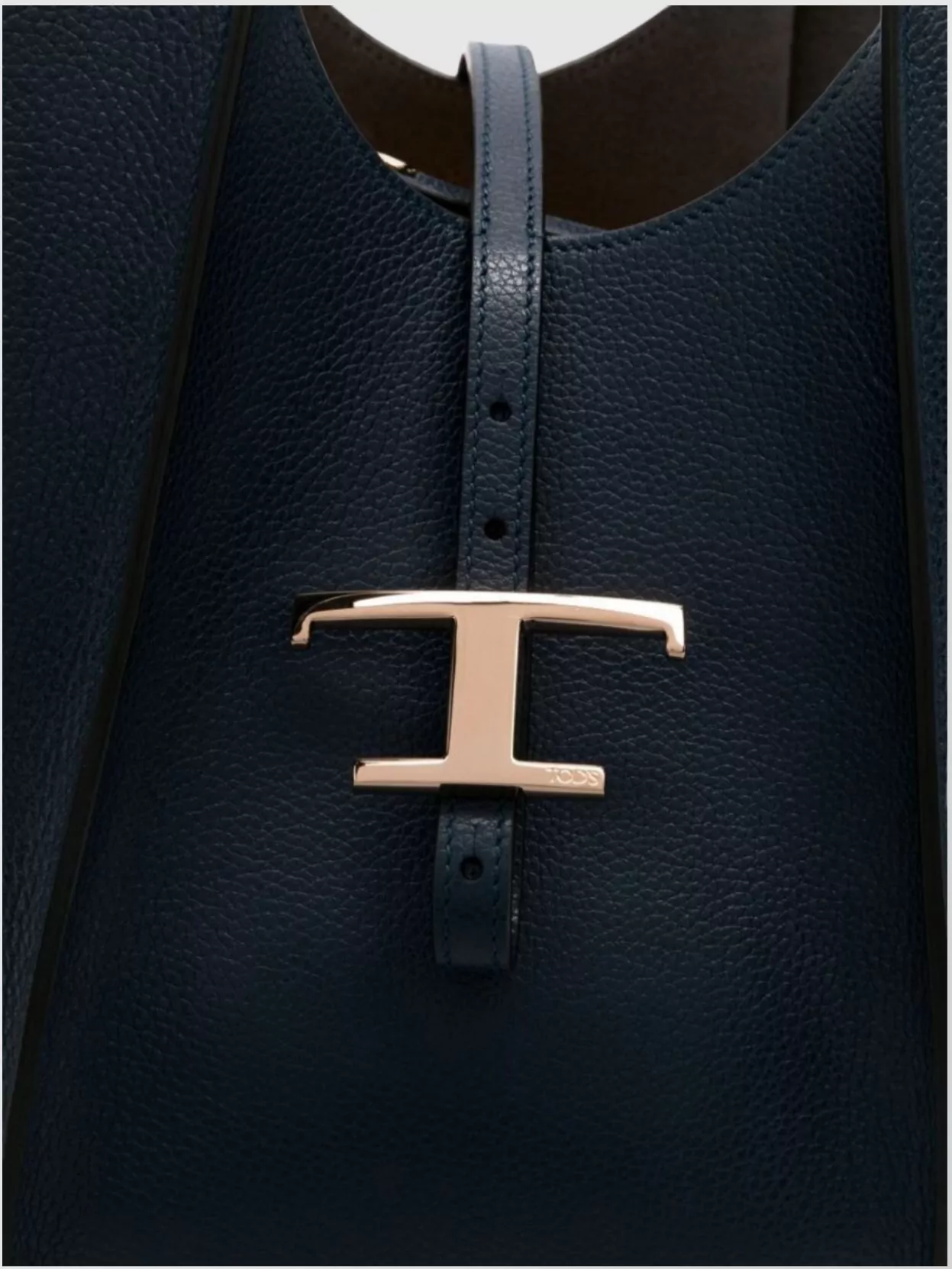 Tod's Medium Leather Tote Bag In Blue