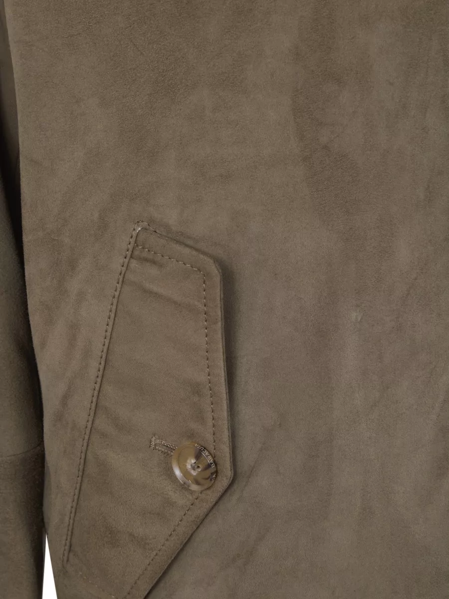 Baracuta Suede Bomber Jacket
