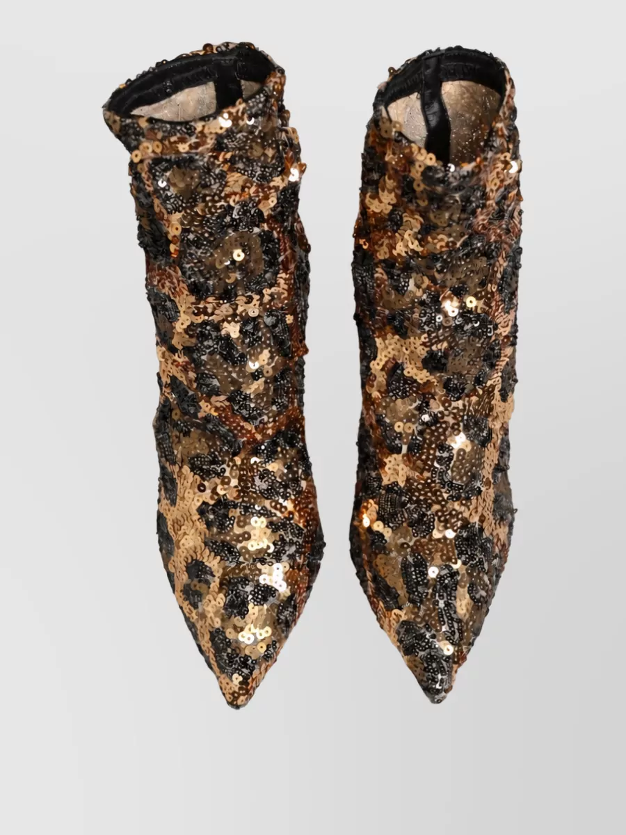 Dolce&Gabbana Sequin Sock Ankle Boots