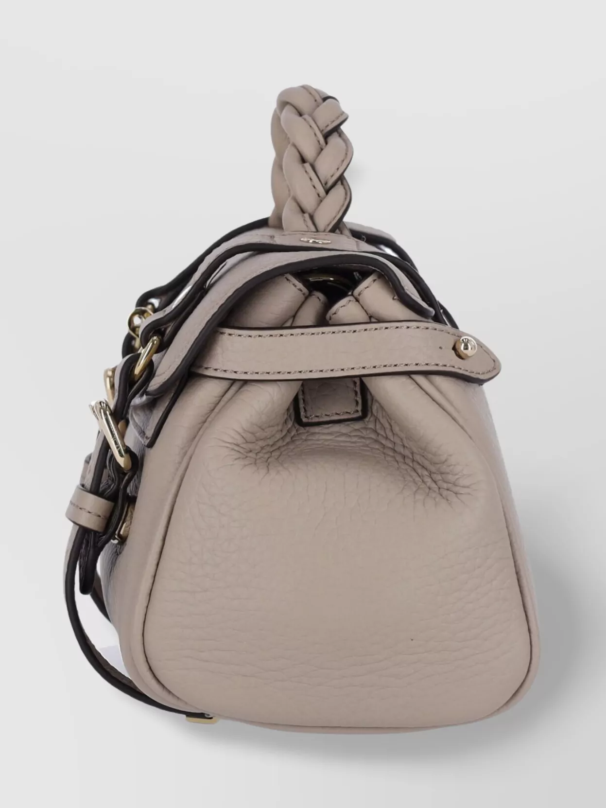 Mulberry Woven Handle Cross-Body Bag With Buckle Detail