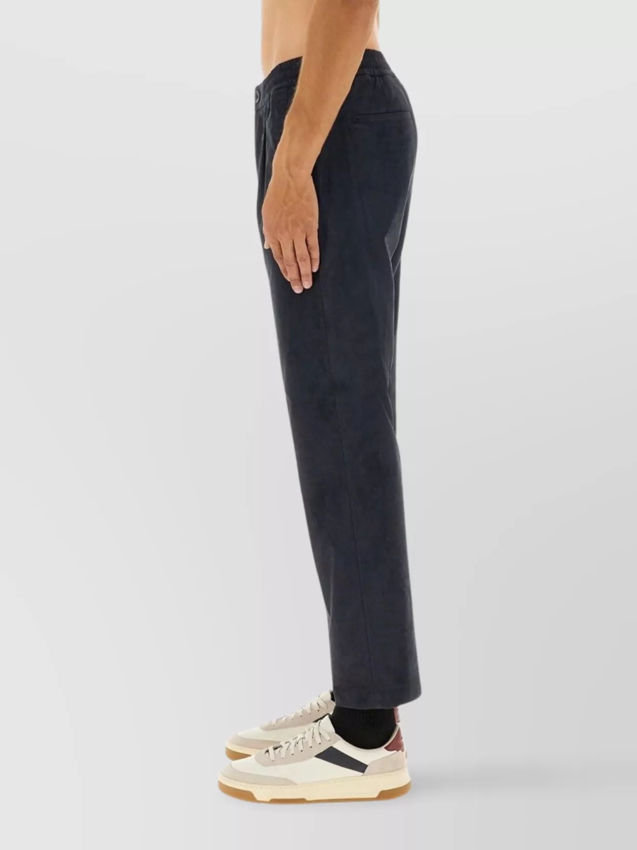 Herno Trousers With Elastic Waistband And Pockets