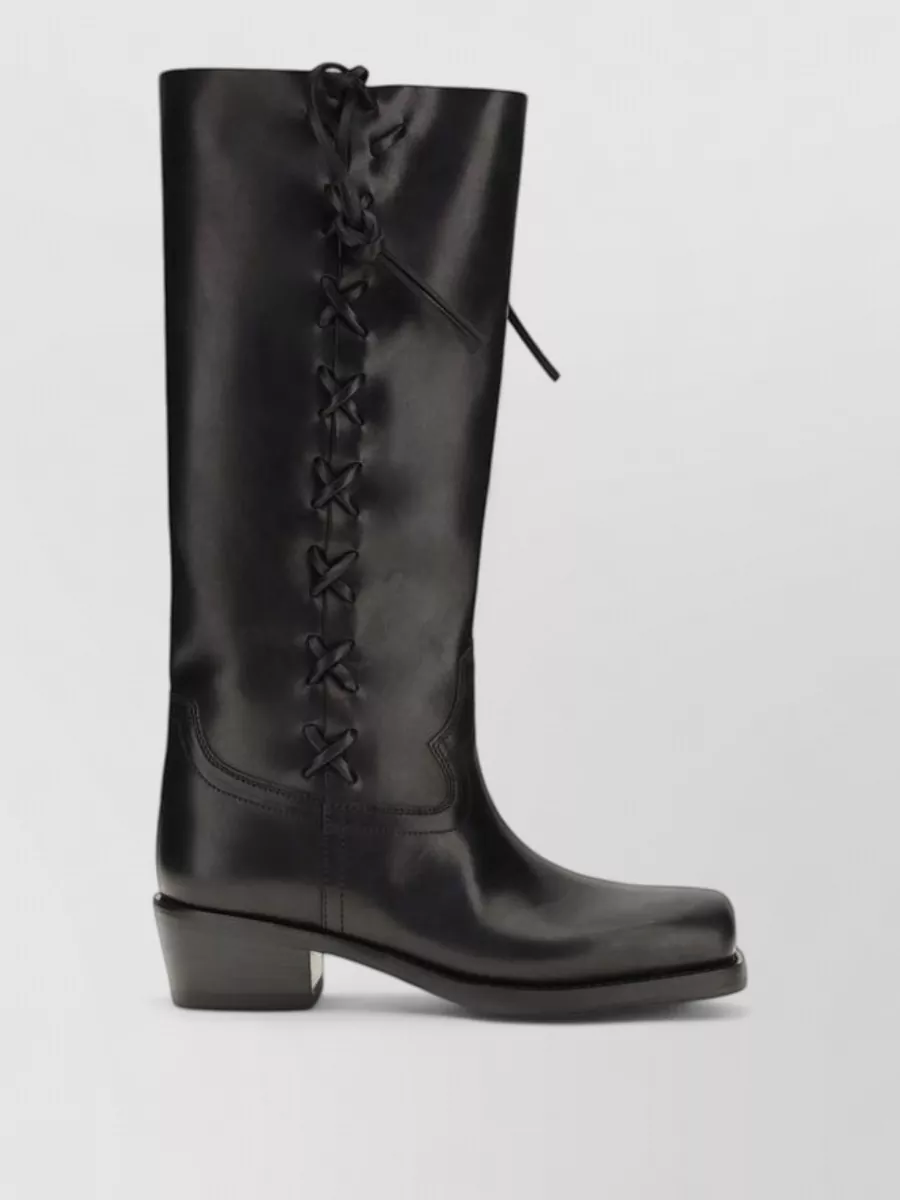 Paris Texas leather lace-up boots