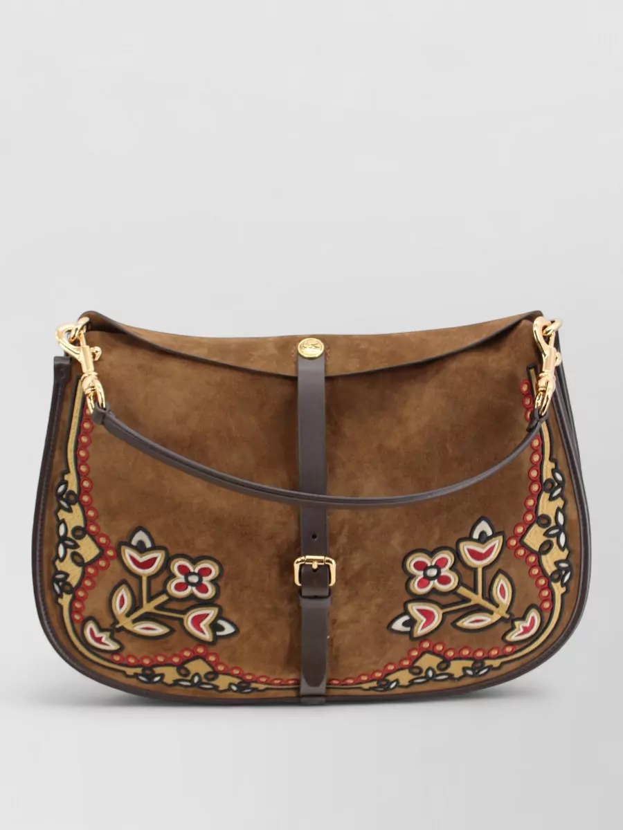Etro Maxi Leather Shoulder Bag