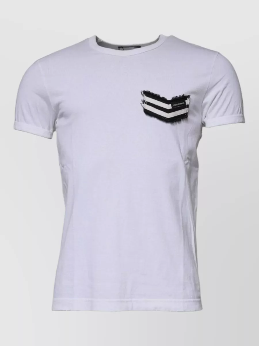 Dolce&Gabbana Striped crew neck short sleeve t-shirt