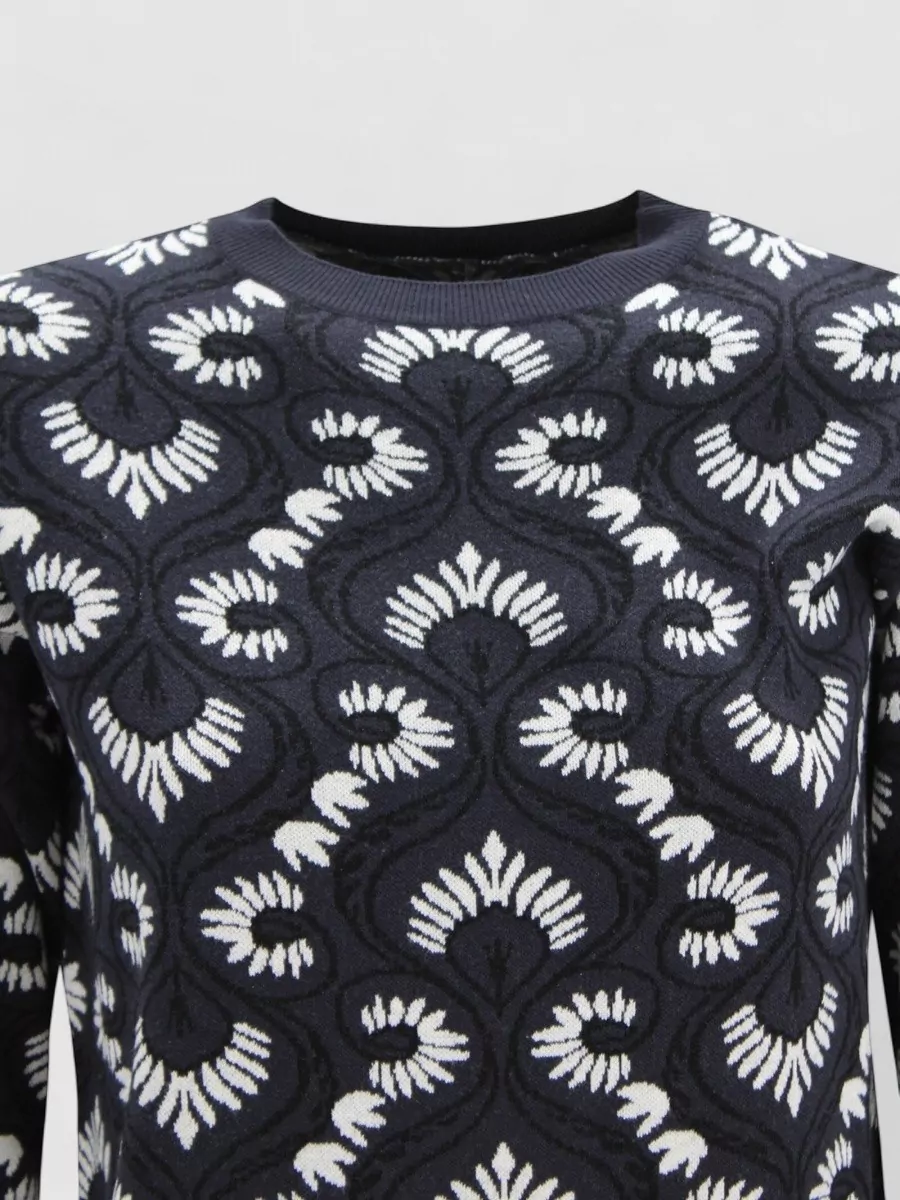Weekend Max Mara Cropped Printed Long-Sleeve Top