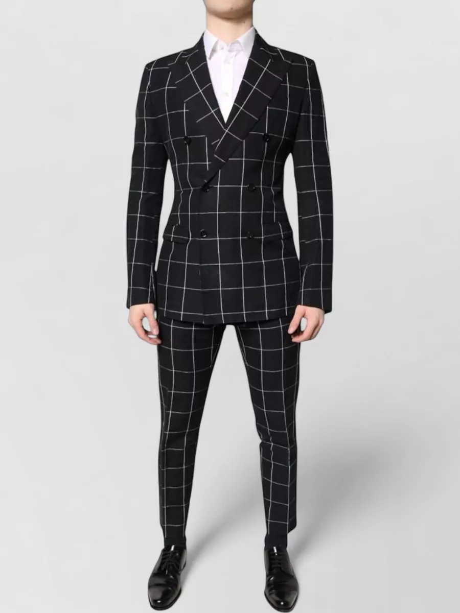 Dolce&Gabbana Checked Double-Breasted Suit