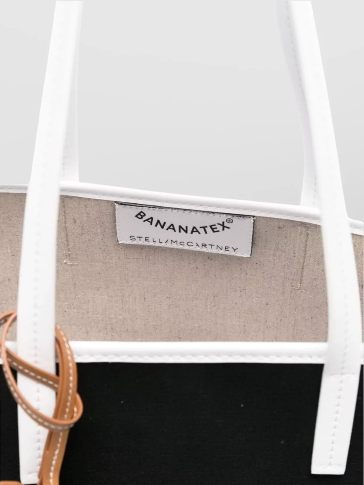Stella Mccartney Logo Hemp Shoulder Bag