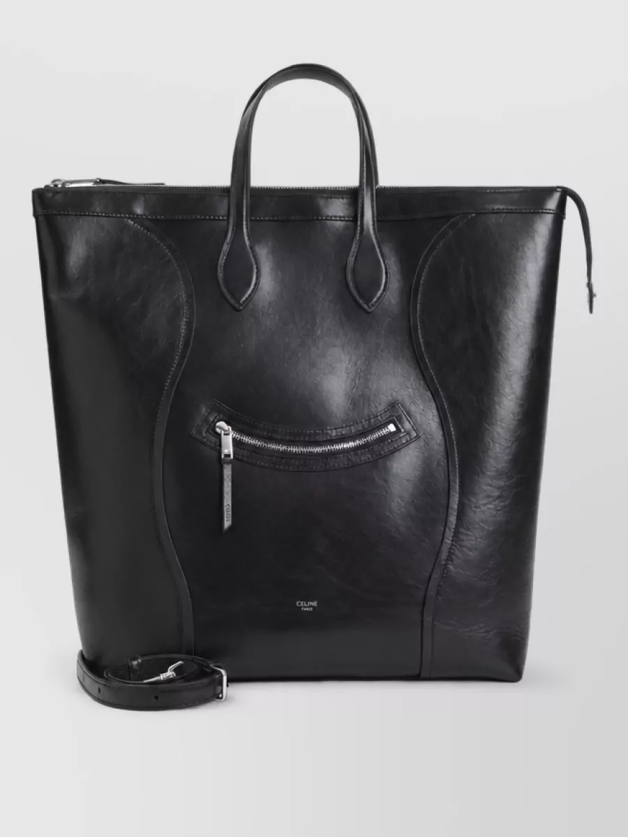 Celine Calf leather medium cabas vertical tote bag