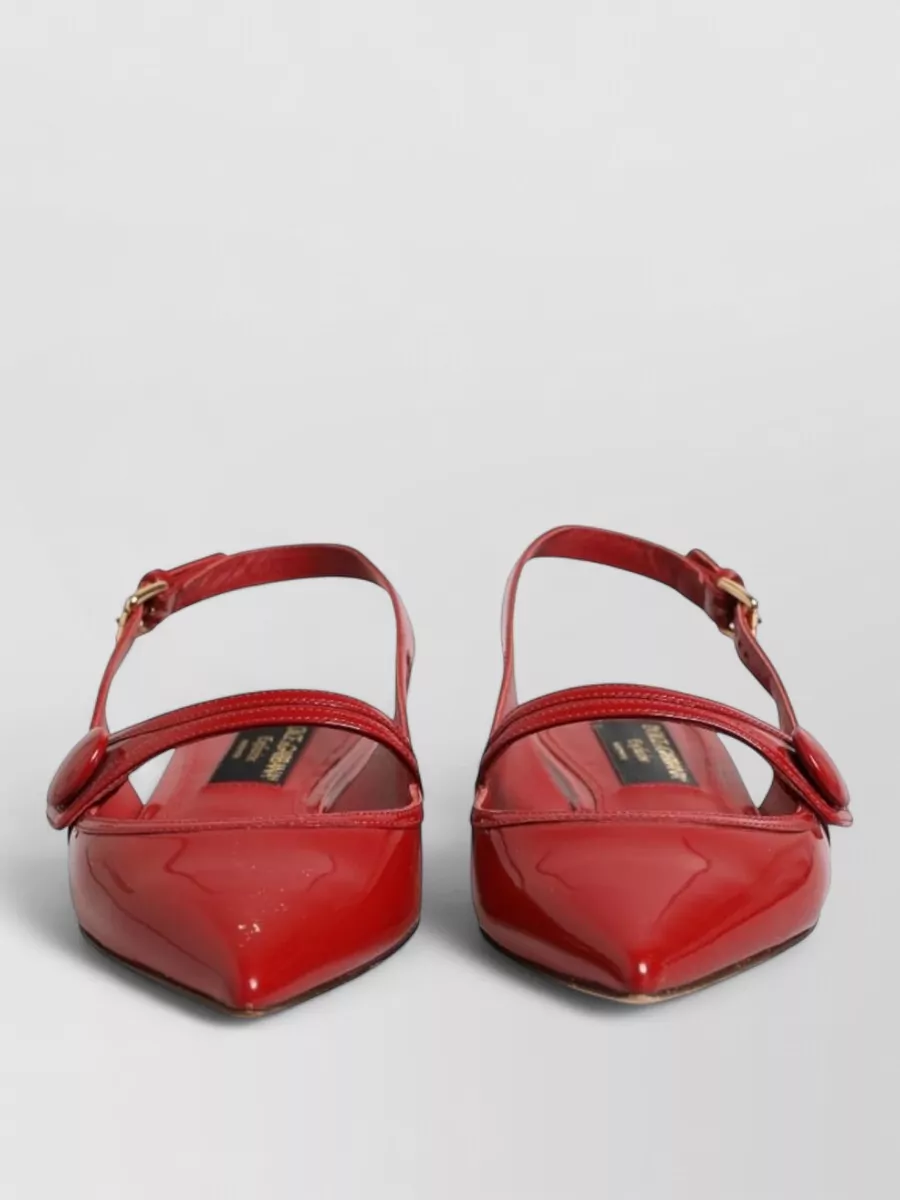 Dolce&Gabbana leather slingback ballerina flats