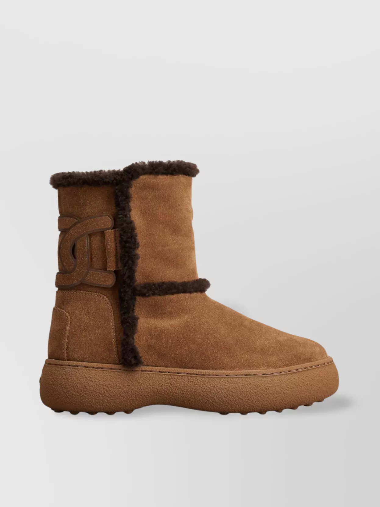 Tod's Winter Fur Trimmed Suede Boots