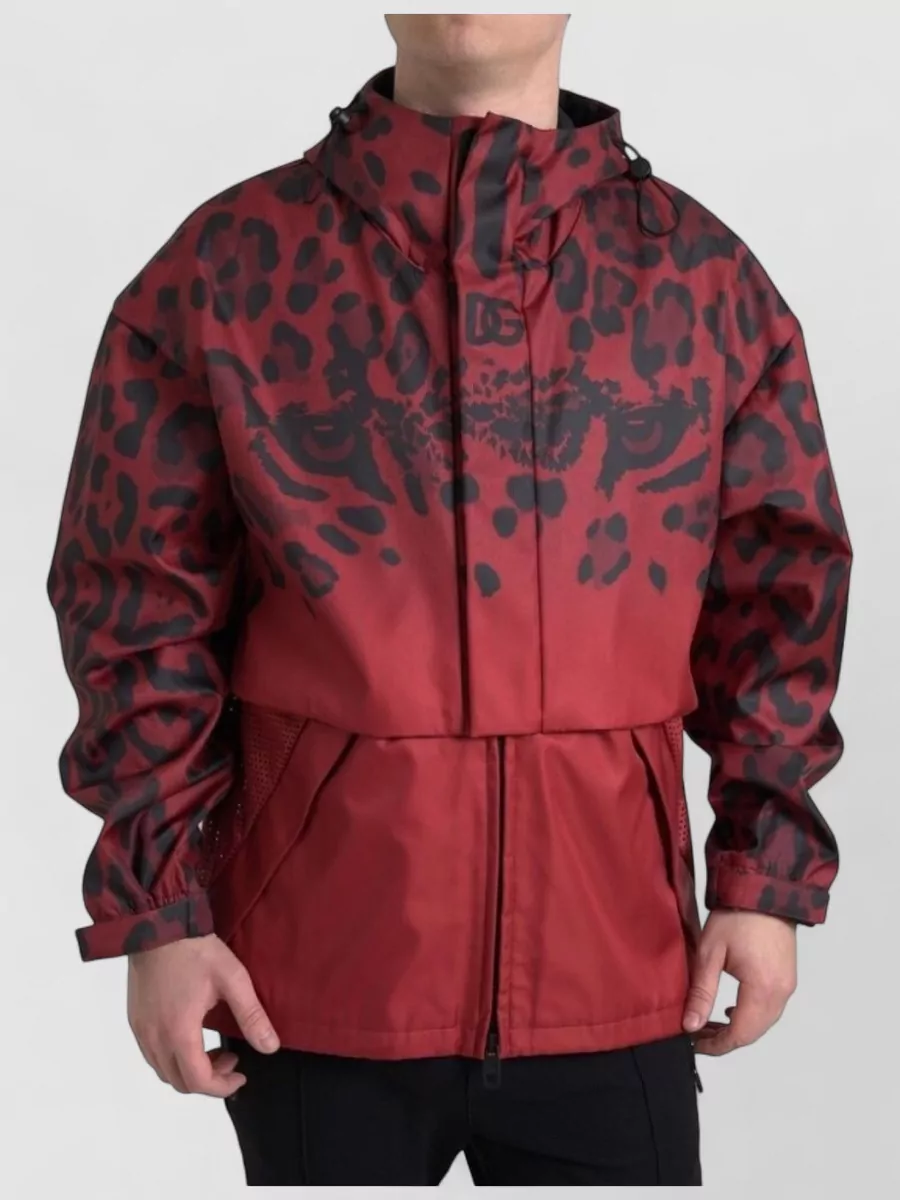 Dolce&Gabbana leopard hooded parka
