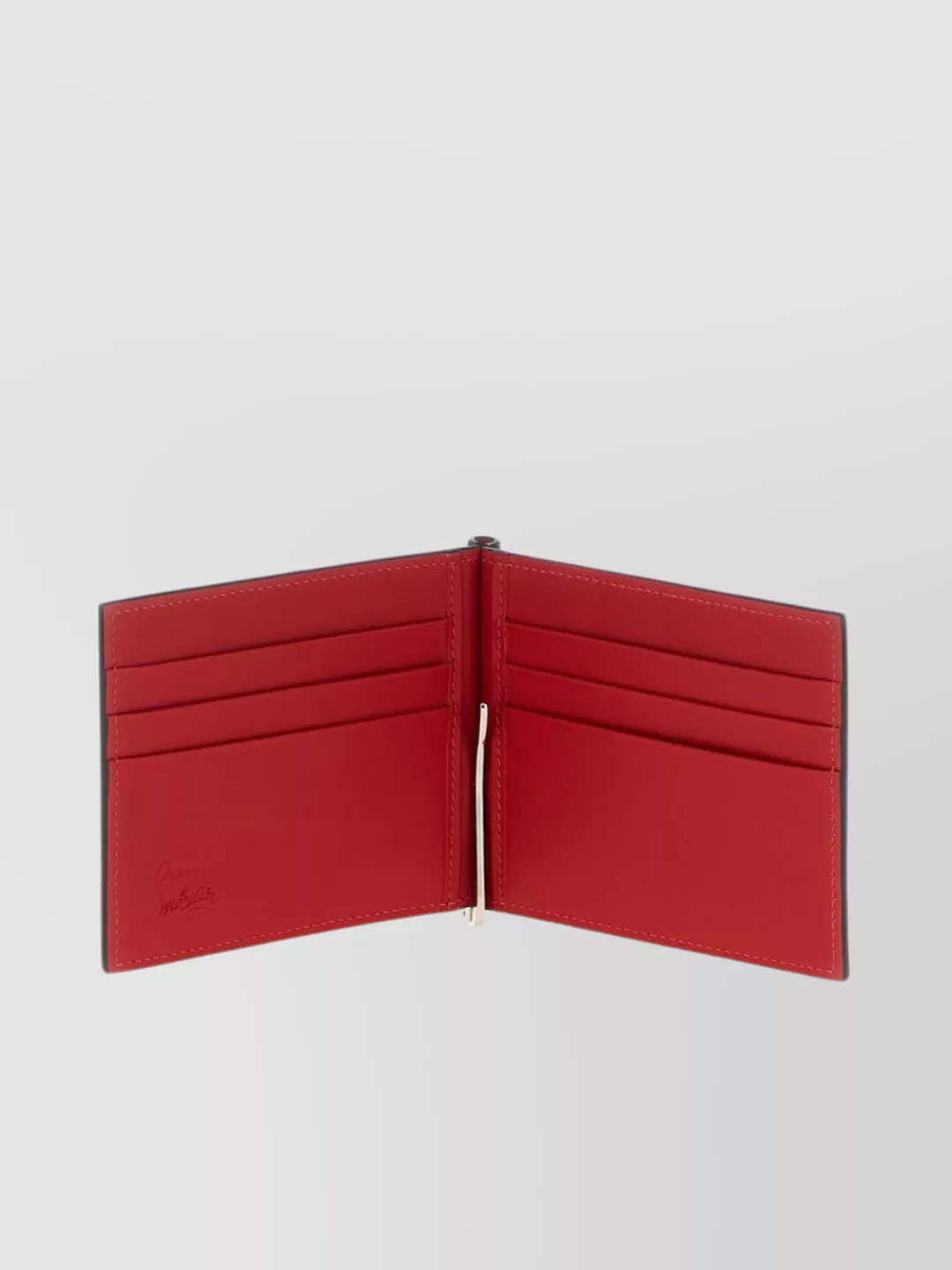 Christian Louboutin 'Lunar Crest' Leather Card Holder