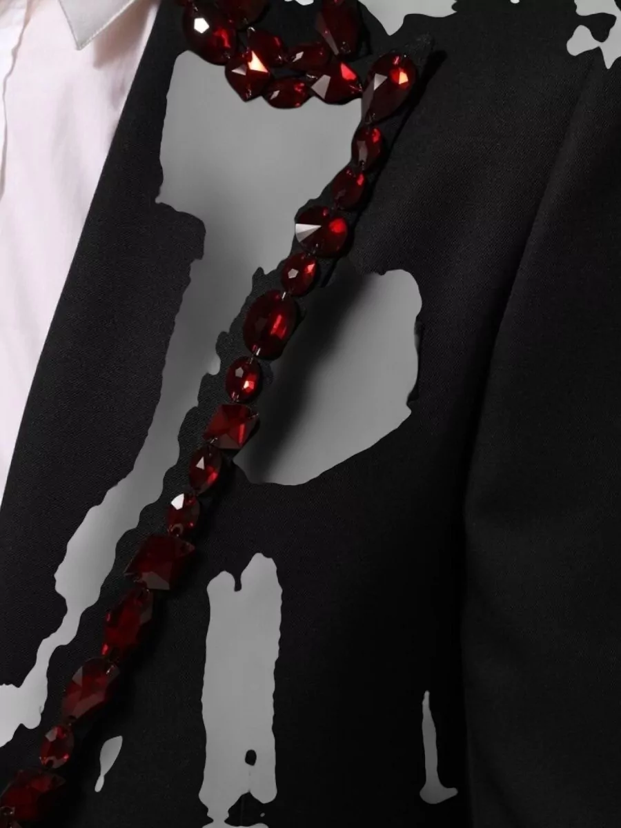 Dolce&Gabbana Crystal Embellished Blazer