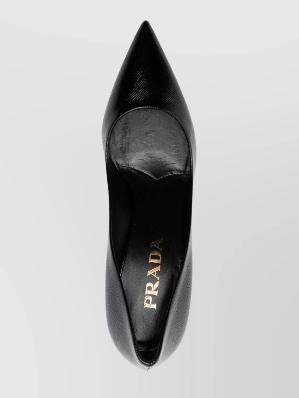 Prada Pointed Toe Saffiano 90Mm Pumps