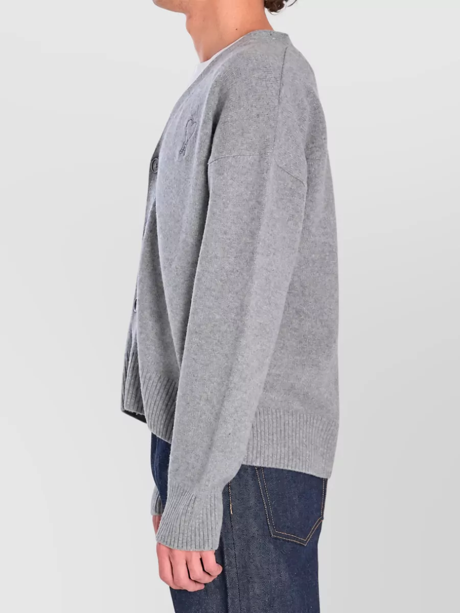 Ami Paris cashmere wool cardigan