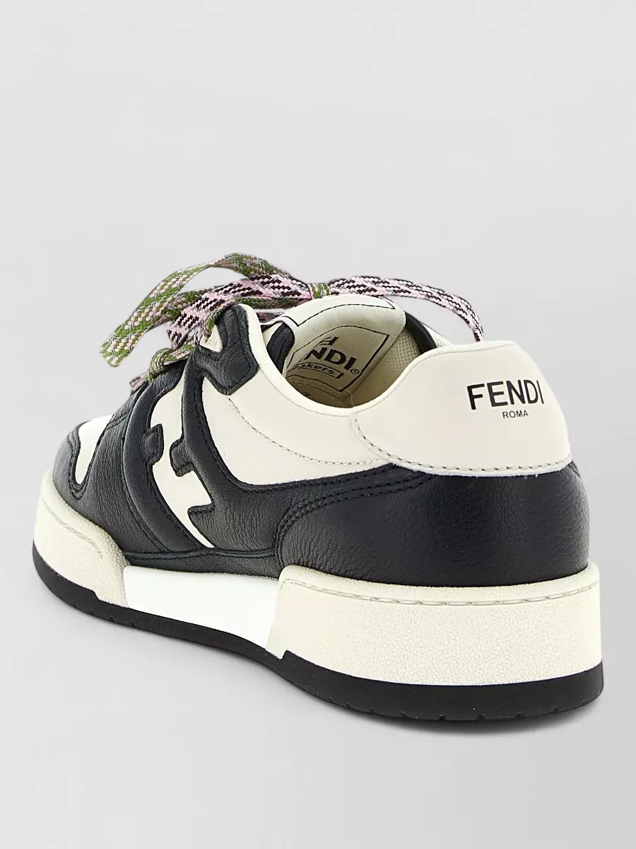 Fendi Leather Low-Top Sneakers