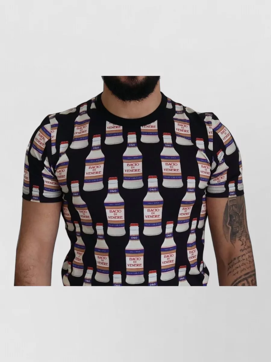 Dolce&Gabbana Cotton Printed Crew T-Shirt
