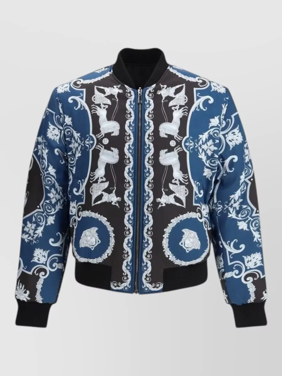 Versace polyamide bomber jacket