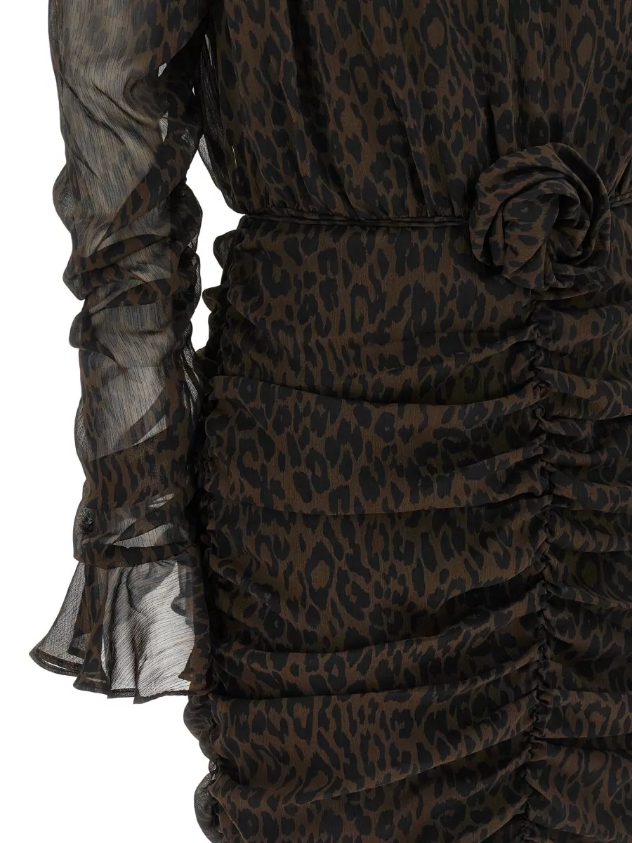 Rotate Birger Christensen Animal-Print Mini Dress