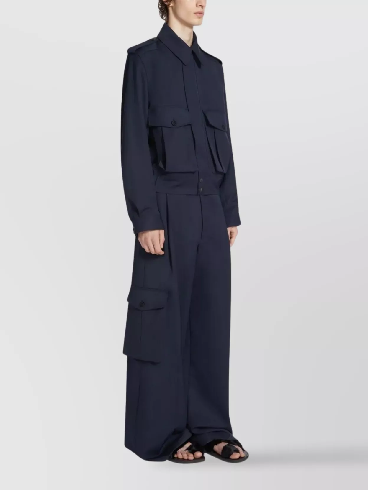 Dries Van Noten Tris 1176 M.w.pants Nav