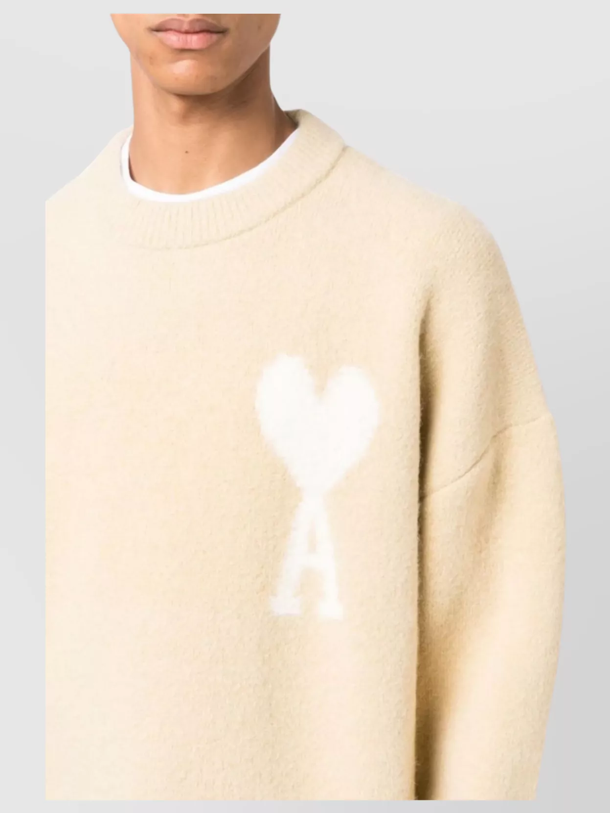 Ami Paris Heart Friend Wool Blend Sweater