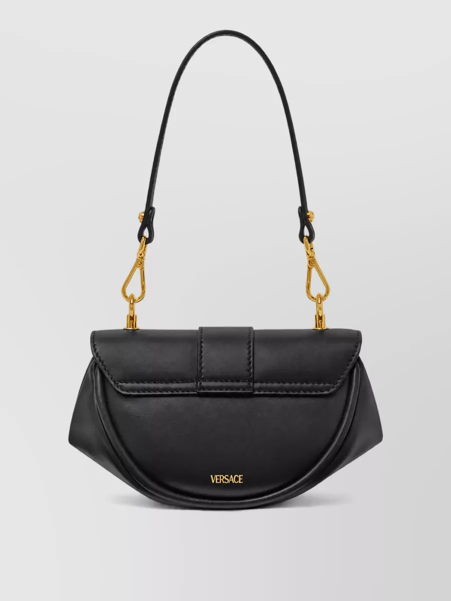 Versace Virtus Leather Clutch Bag