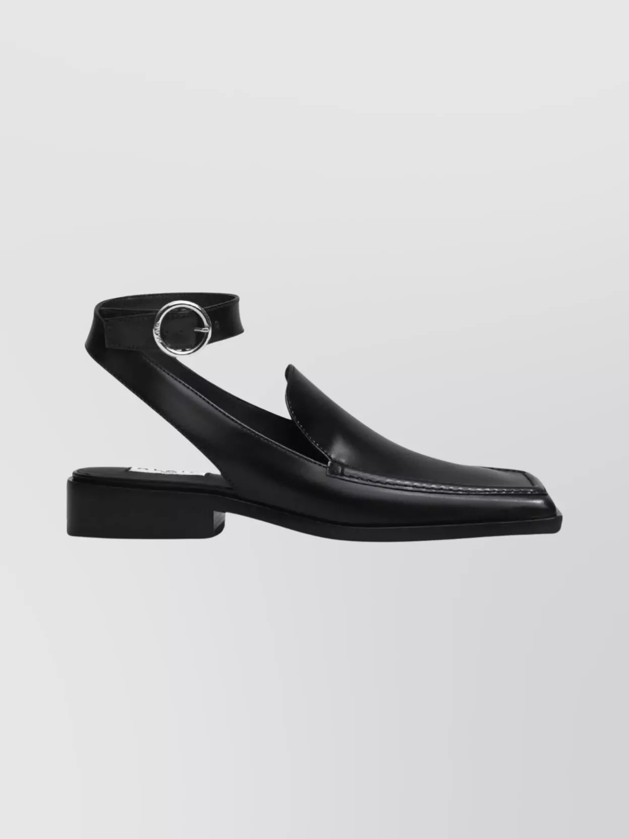 Alaïa Block Heel Open Back Square Toe Sandals In Black