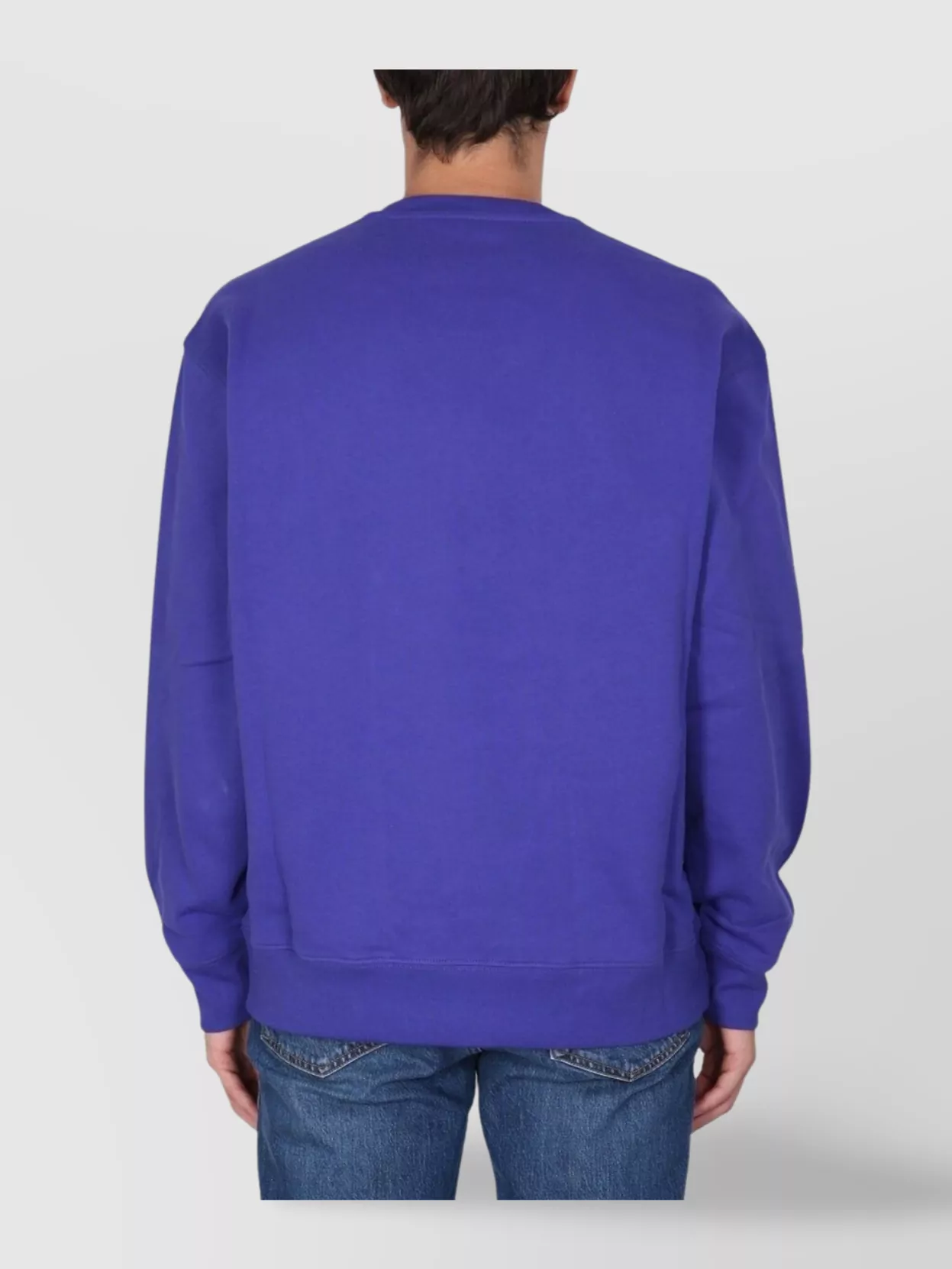 Moschino Logo Patch Crew Neck Sweater