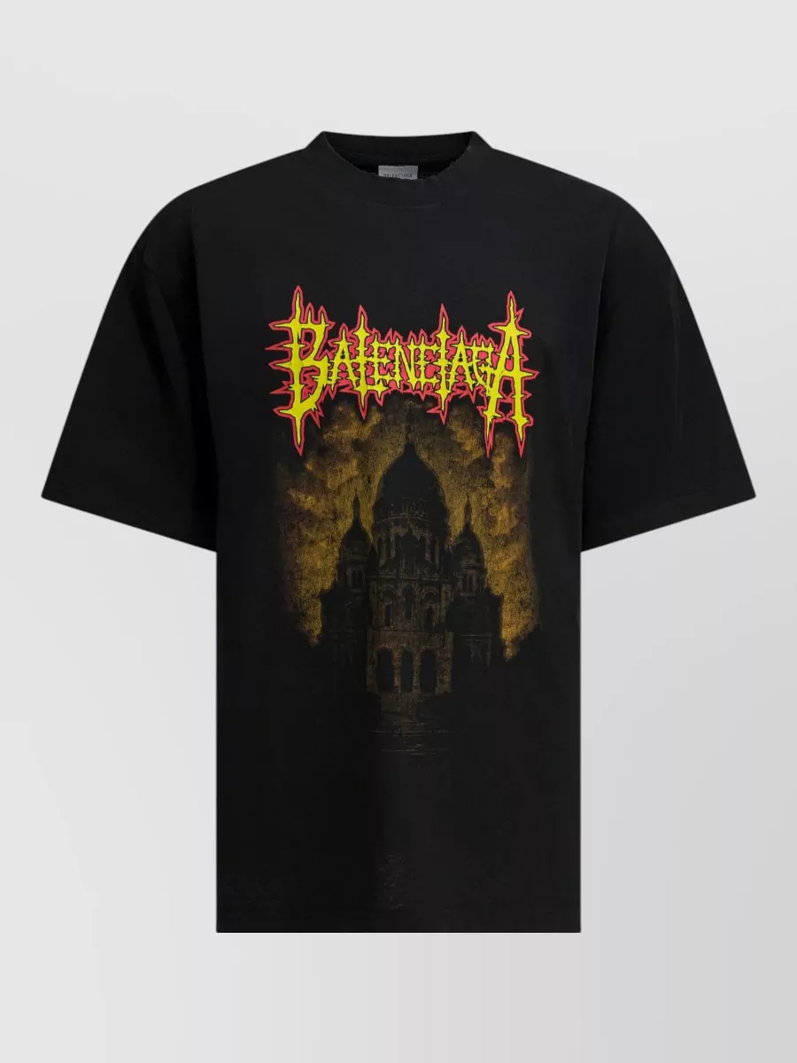 Balenciaga Cotton Logo-Print Crew-Neck T-Shirt