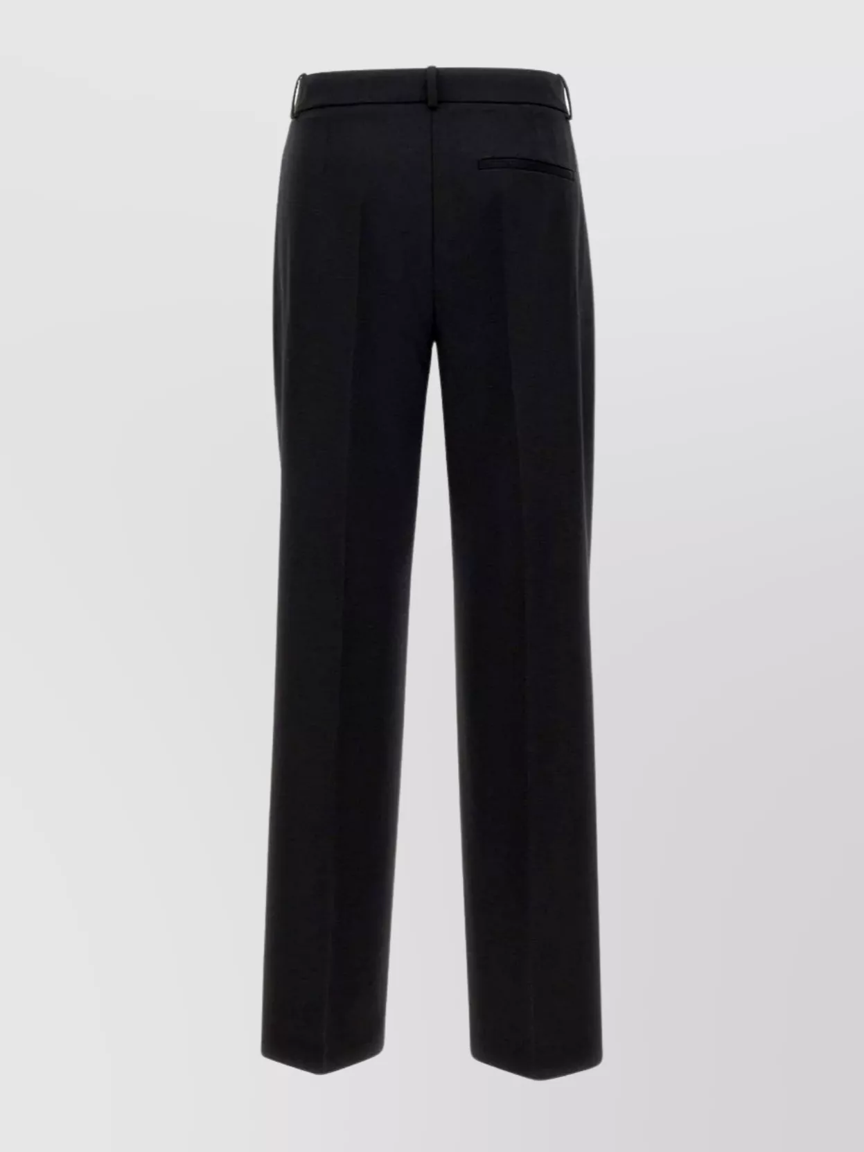 Hugo Boss Trousers Made From Virgin Wool In Black